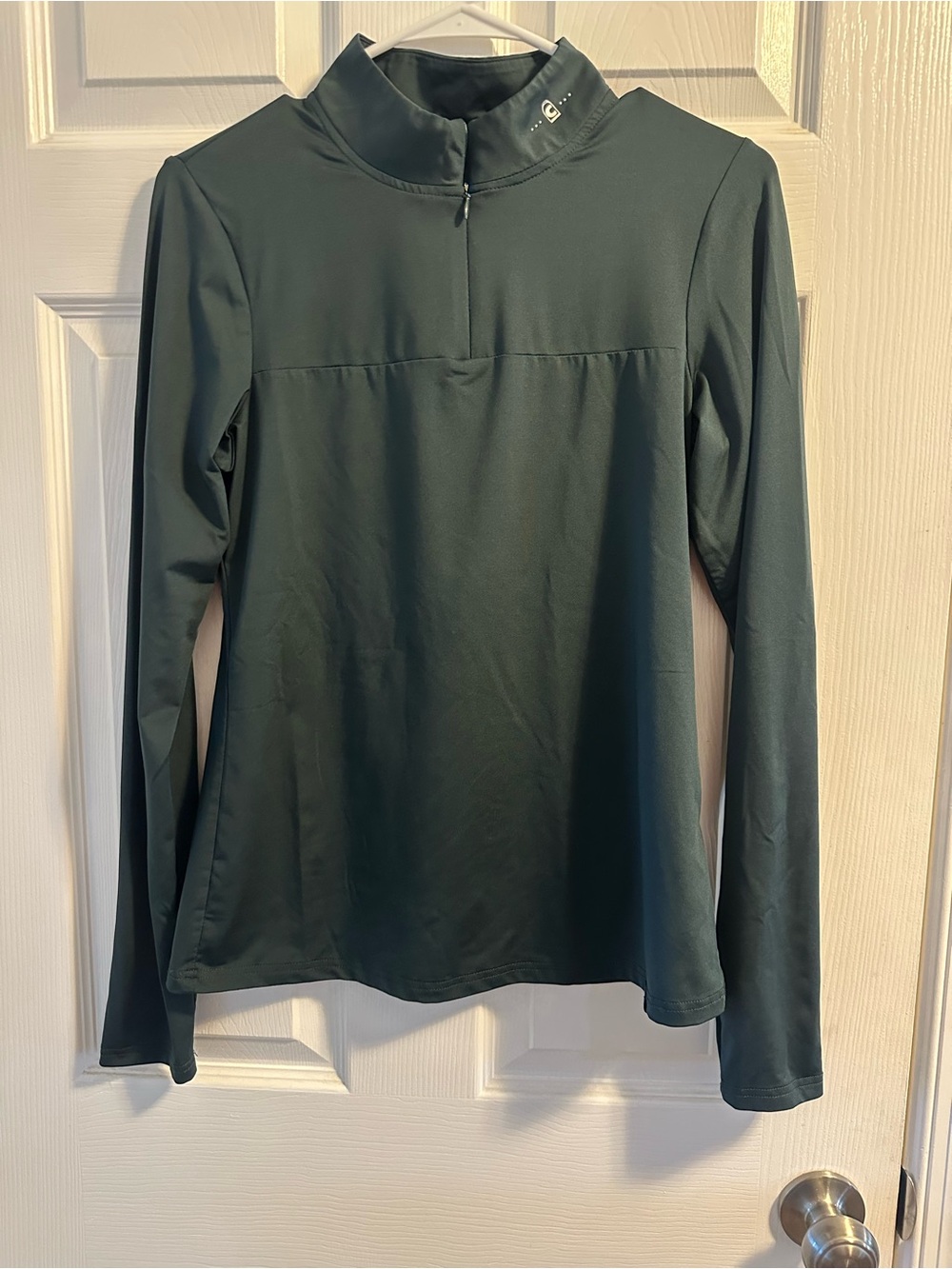 Cavallo dark green long sleeve 1/4 zip